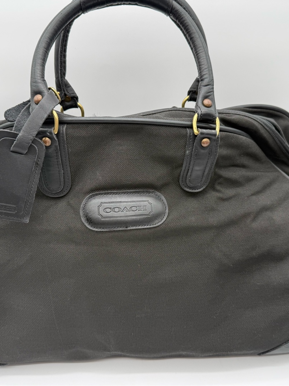 COACH WEEKENDER TRAVEL DUFFLE BLACK - Picture 2 of 12